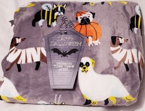 Doggie in Halloween Costumes Blanket